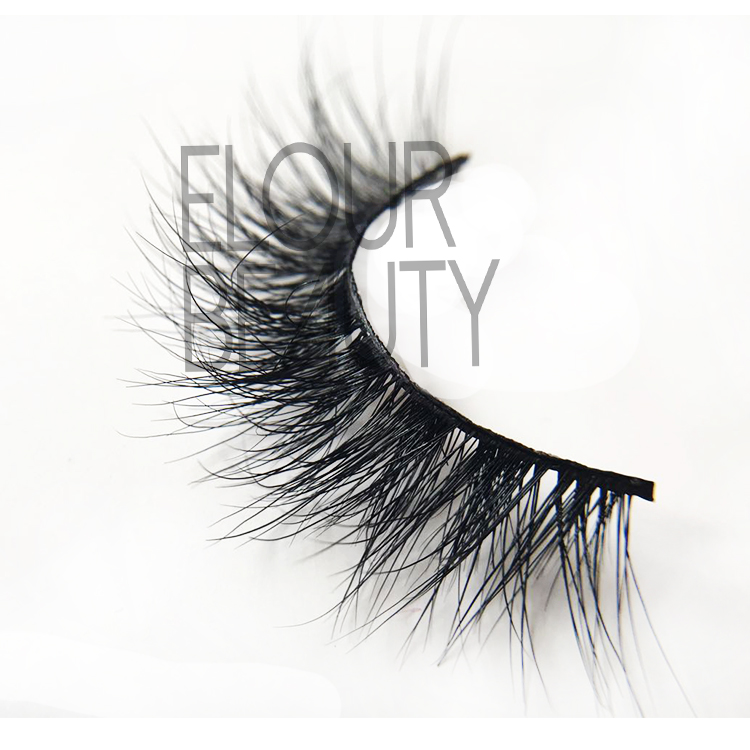 3D mink fur eyelashes with 3D wispies effect EJ41